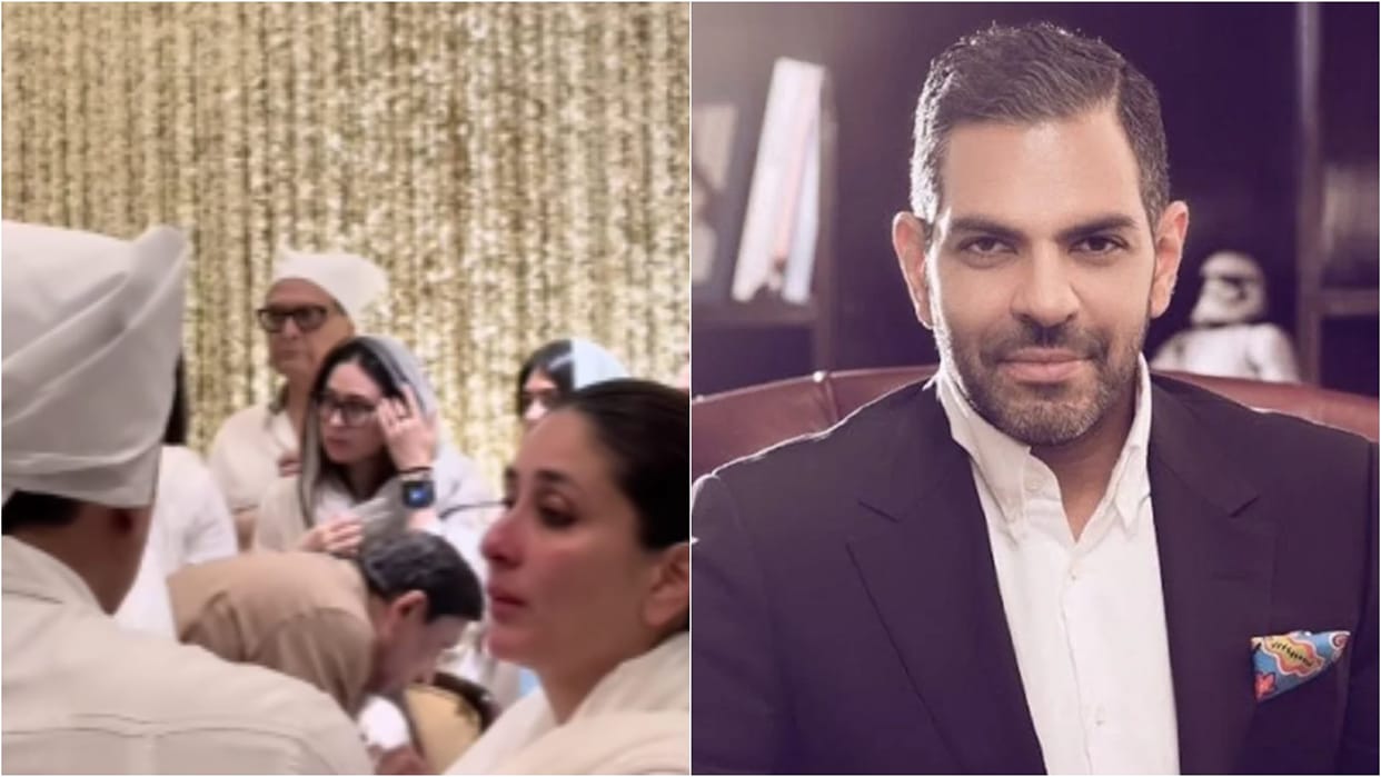 kareena saif ali khan at karisma kapoor ex husband Sunjay Kapur Prayer Meet video viral