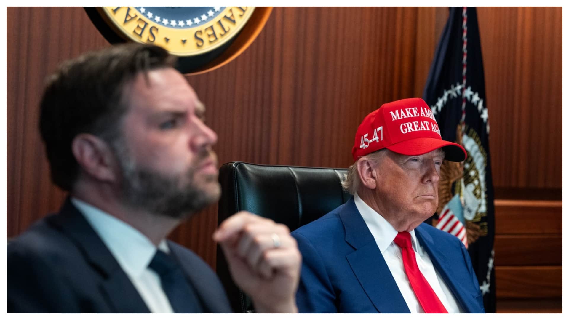 US attacked iran nuclear plants donald trump observe this from white house situation room photos