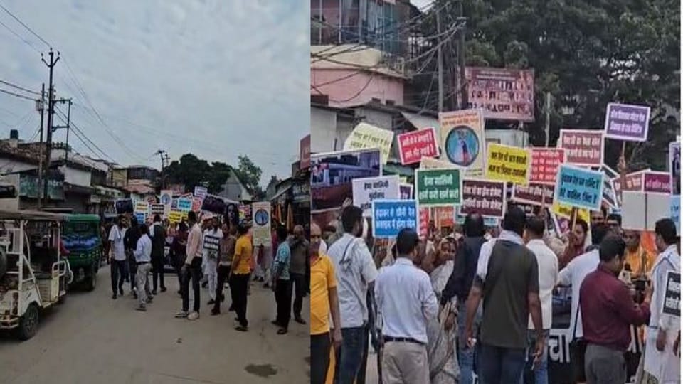 mathura to vrindavan rail line project cancelled protest begins against mp hema malini
