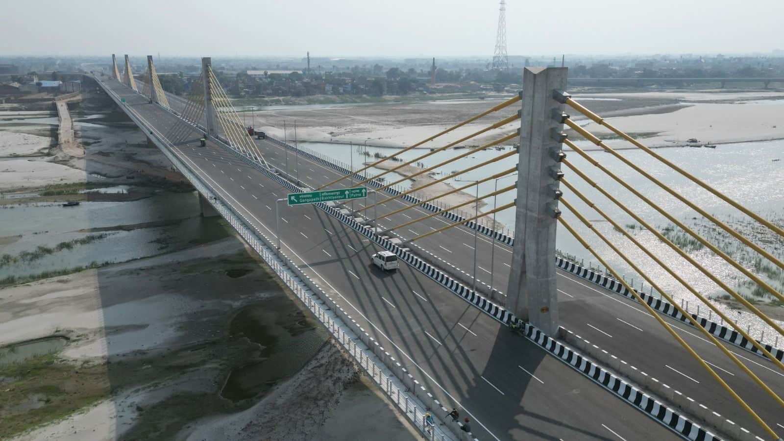 Bihar: Inauguration of Kachi Dargah-Bidupur six lane bridge CM Nitish Kumar Raghopur Tejashwi Yadav Ganga