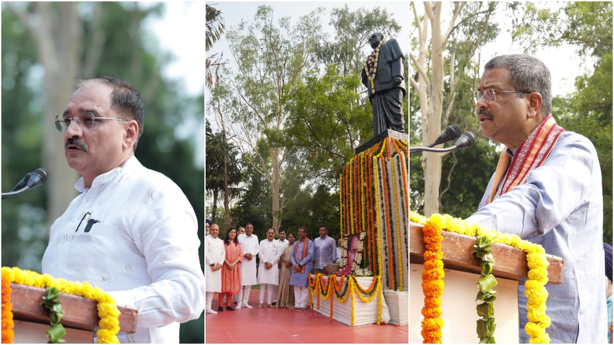 BJP: Shyama Prasad Mukherjee death anniversary Dharmendra Pradhan and Delhi BJP President said this