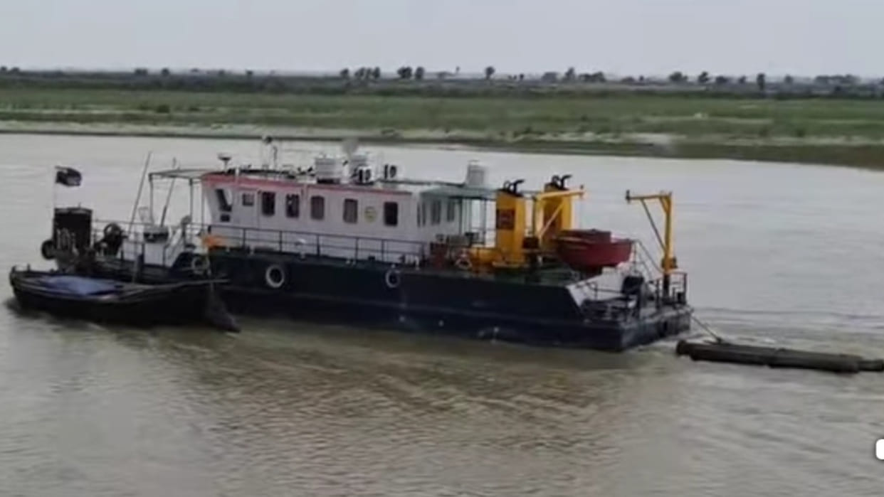 The catamaran sailed in the Saryu river of Basti towards Ayodhya, it left Kolkata in January 2024