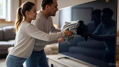 cleaning smart tv screen