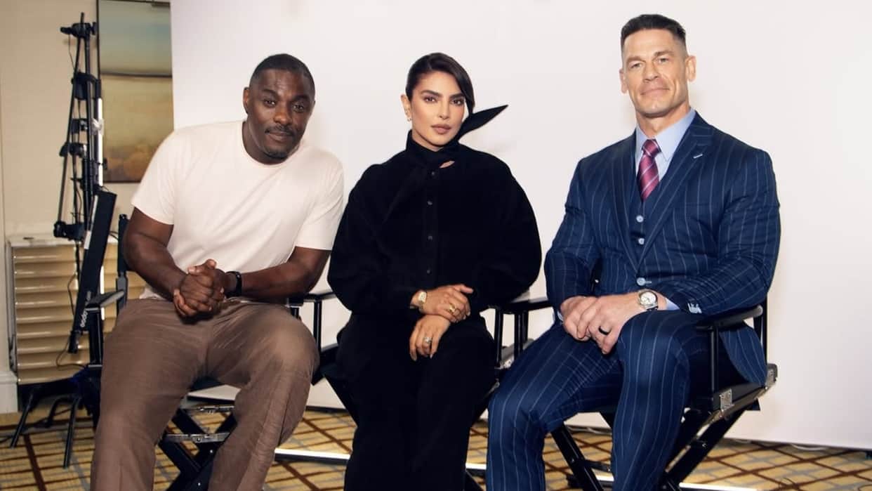 Priyanka Chopra shares photos with John Cena hollywood film Heads of State promotion