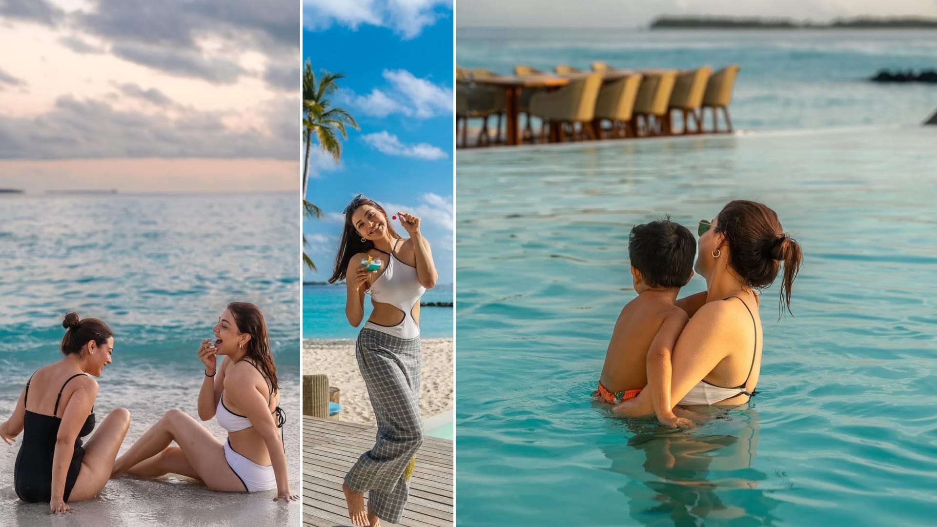 south actress kajal aggarwal Kitchlu celebrates birthday in maldives says Overflowing with love and gratitude