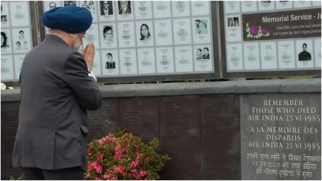 Anniversary of Kanishka plane crash: Union Minister paid tribute to dead, 329 passengers died in the attack