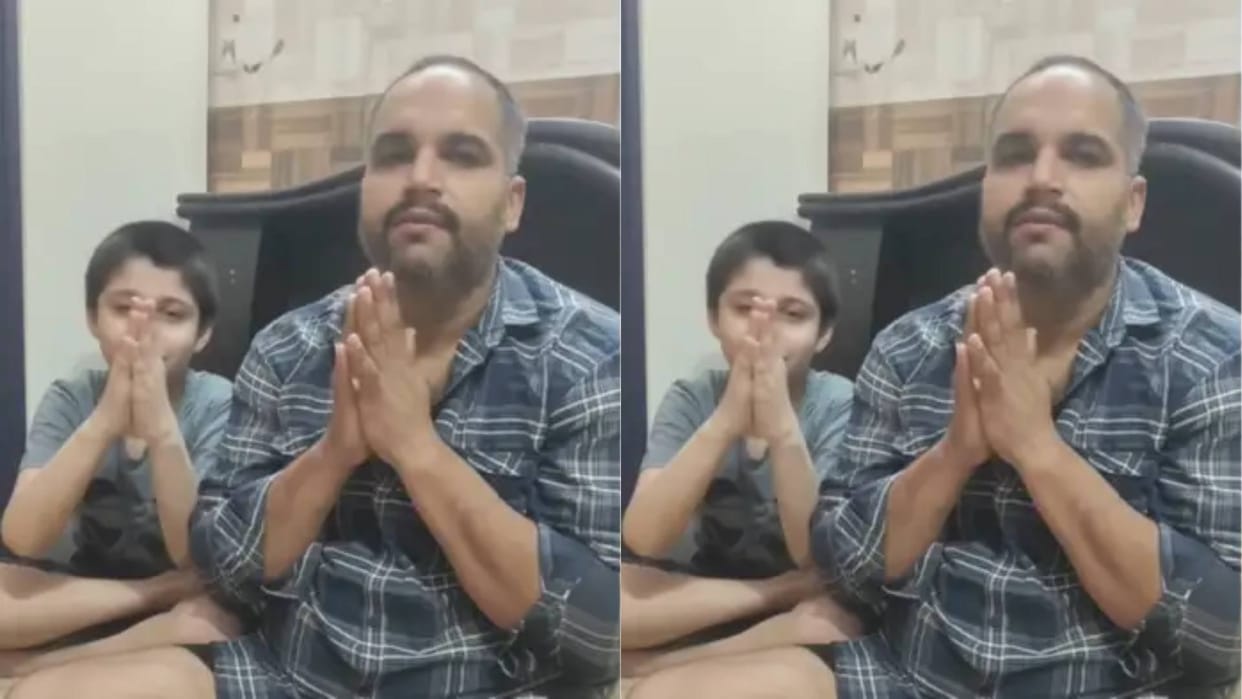 father upset with childs homework apologizes to teacher Video goes viral on Internet see netizens reaction