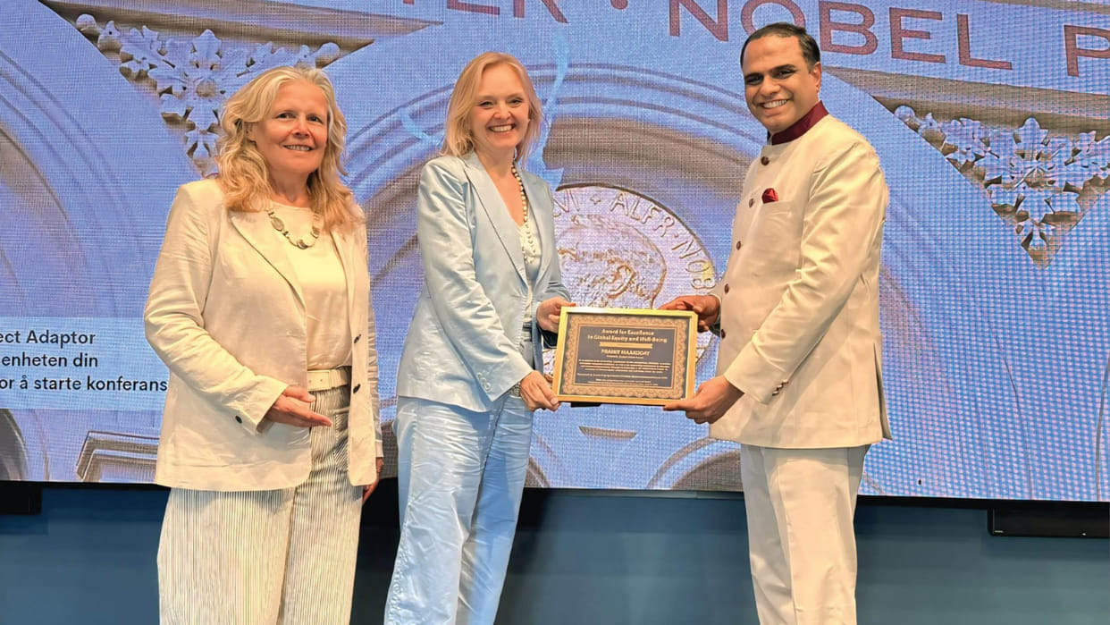 Pramit Maakoday Receives Global Equity, Social Innovation, and Wellness award at Noble Peace Center Norway
