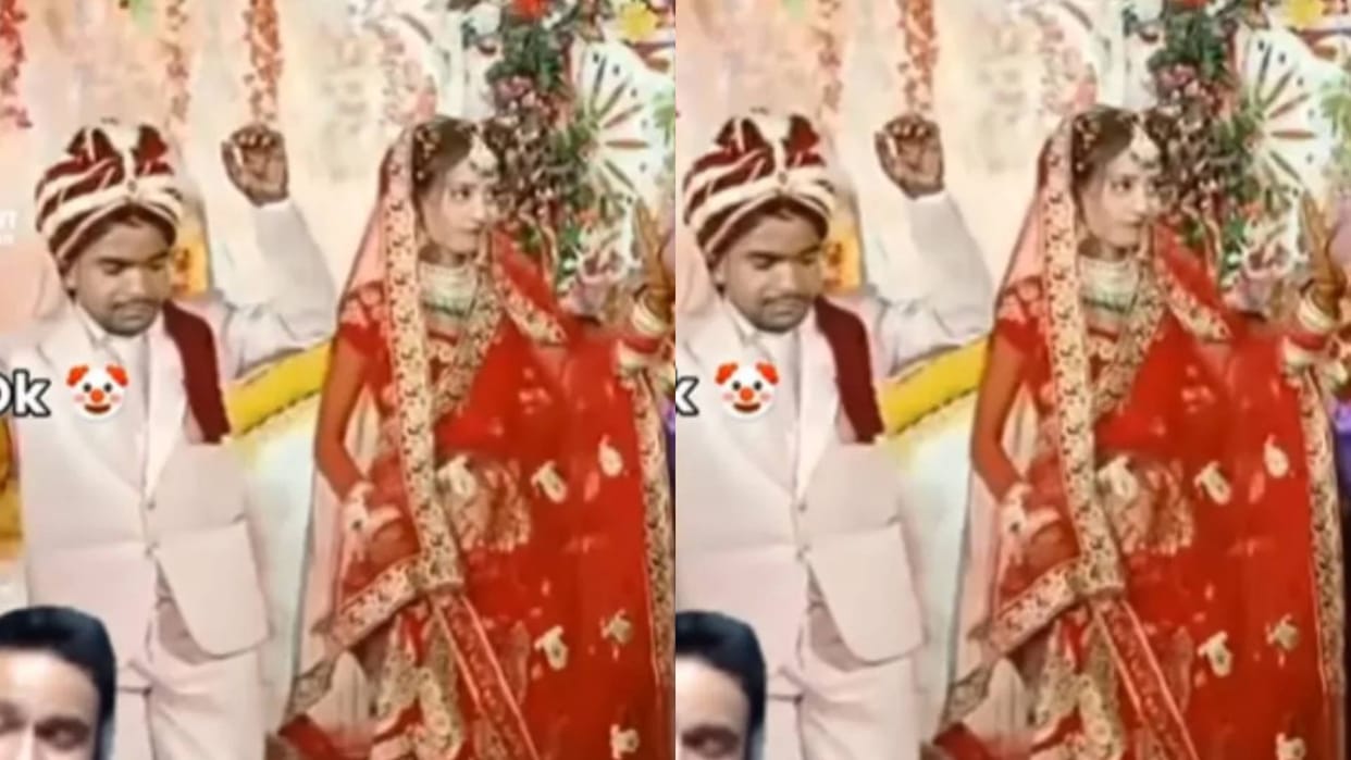 The grooms friend refused to dance on stage the boy danced on the request of his sister in law Video Viral