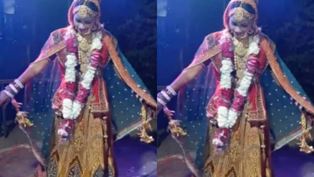 The bride was Dancing then the groom did this people blushed with Video goes Viral on Internet