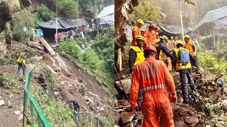 Yamunotri Dham: हंसी-खुशी यात्रा पर आए थे, पहाड़ी से मौत बनकर गिरा मलबा, दफन हो गईं दो जिंदगियां, तस्वीरें