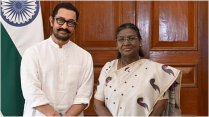 Sitaare Zameen Par Star Aamir Khan Meets With President Droupadi Murmu at the Rashtrapati Bhavan