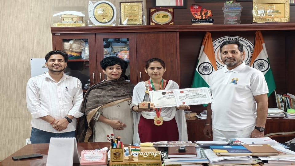 Haryana Girl Alice make world record of long hair woman with longest Hair