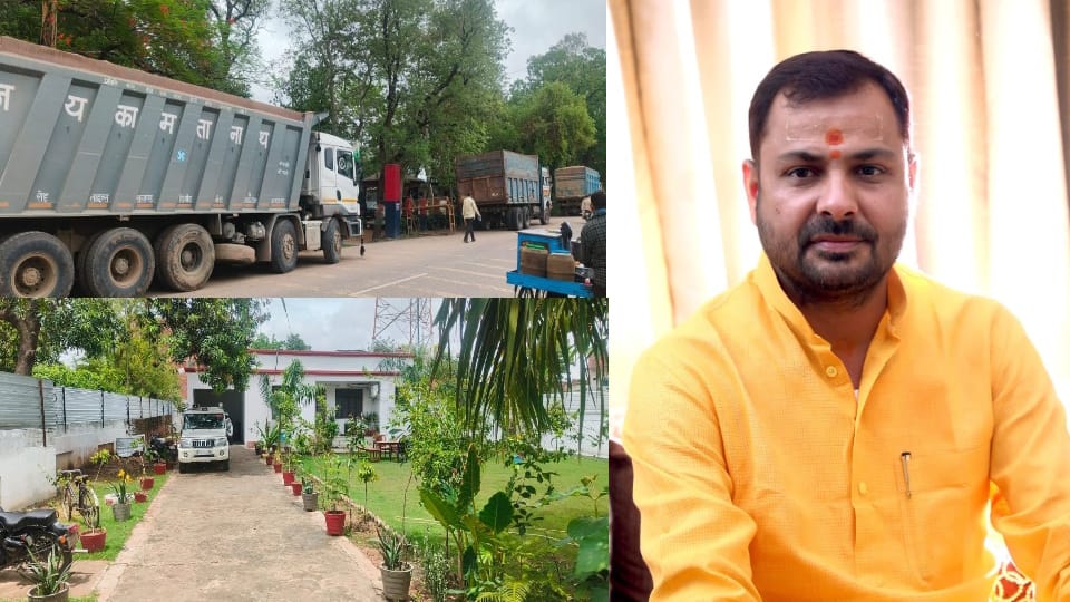 Fight between BJP MLA and SDM after seizing two overloaded trucks carrying gravel IN Banda Full Story