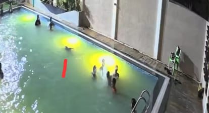 Kanpur Contractor drowned in a four feet deep swimming pool accident happened while bathing with friends