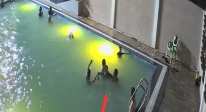 Kanpur Contractor drowned in a four feet deep swimming pool accident happened while bathing with friends