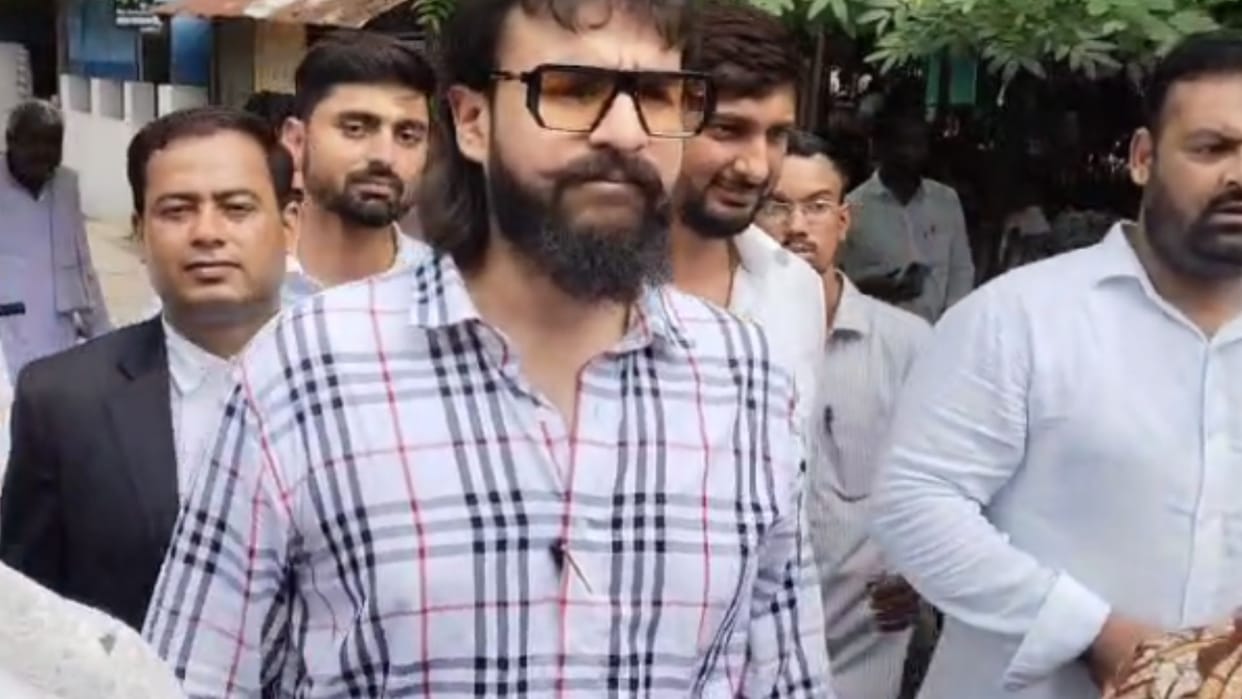 Abbas Ansari appeared in court with his brother Umar in mau