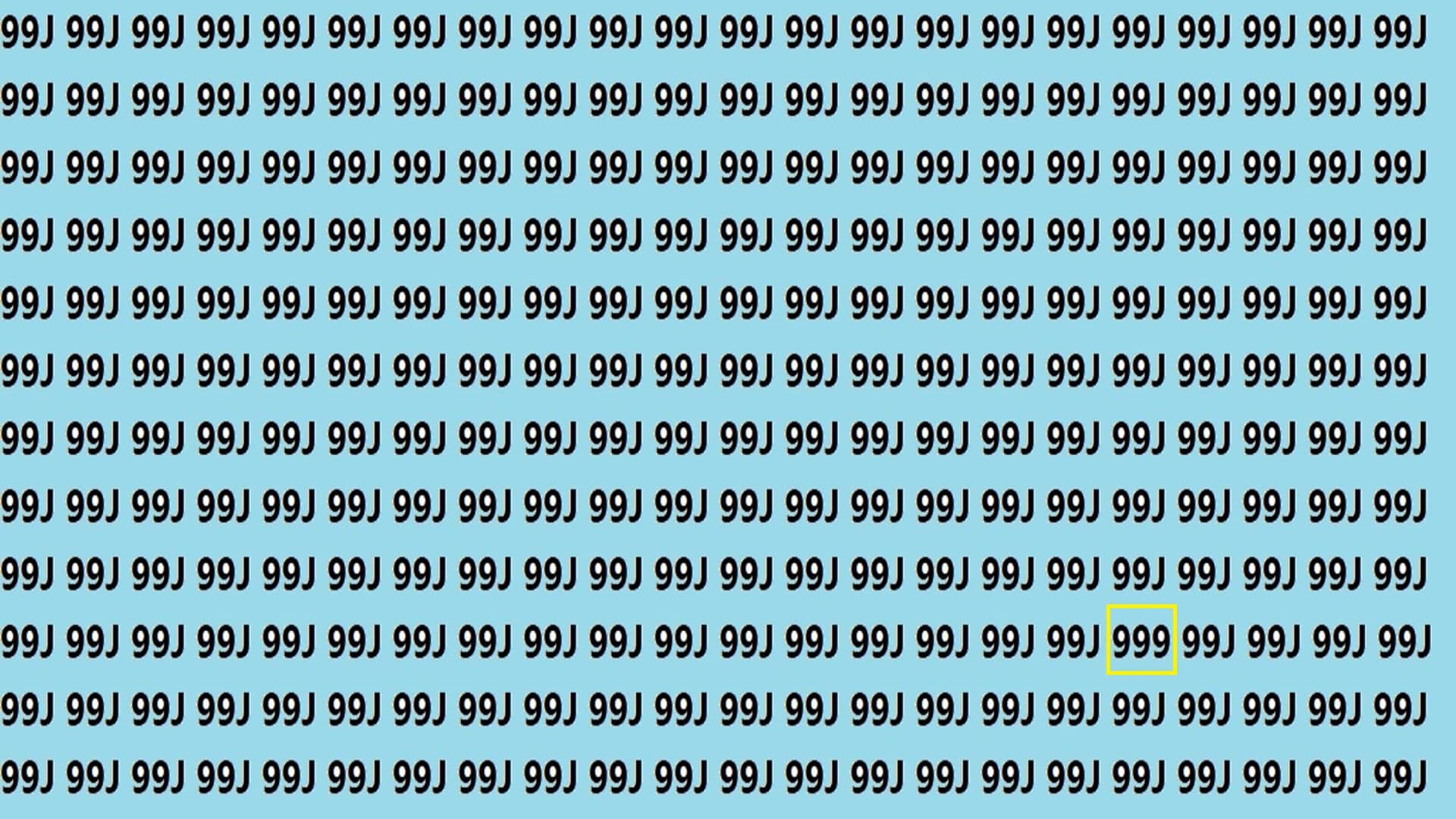 Optical Illusion Iq Test brain test can you find 999 in 20 seconds brain teaser pictures