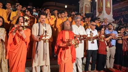 परमार्थ निकेतन में अभिनेता अनिल कपूर