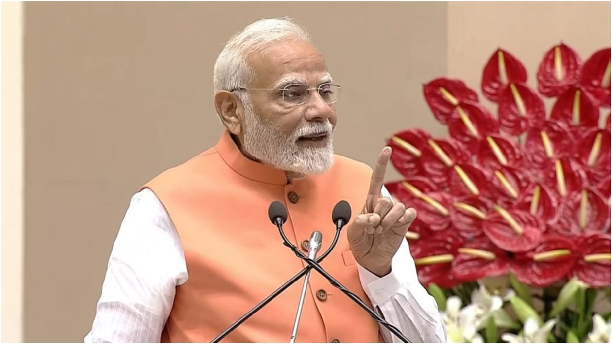 PM Narendra Modi attends the centenary celebration of conversation between Sree Narayana Guru Mahatma Gandhi