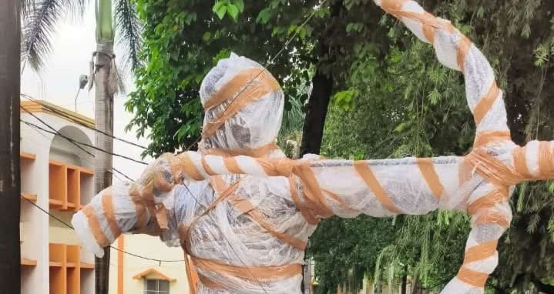 तिलकामांझी की 18 फीट ऊंची प्रतिमा TMBU में स्थापित