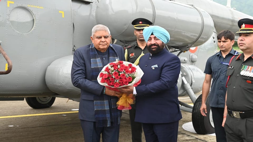 Vice President Jagdeep Dhankhar received a grand welcome in Haldwani