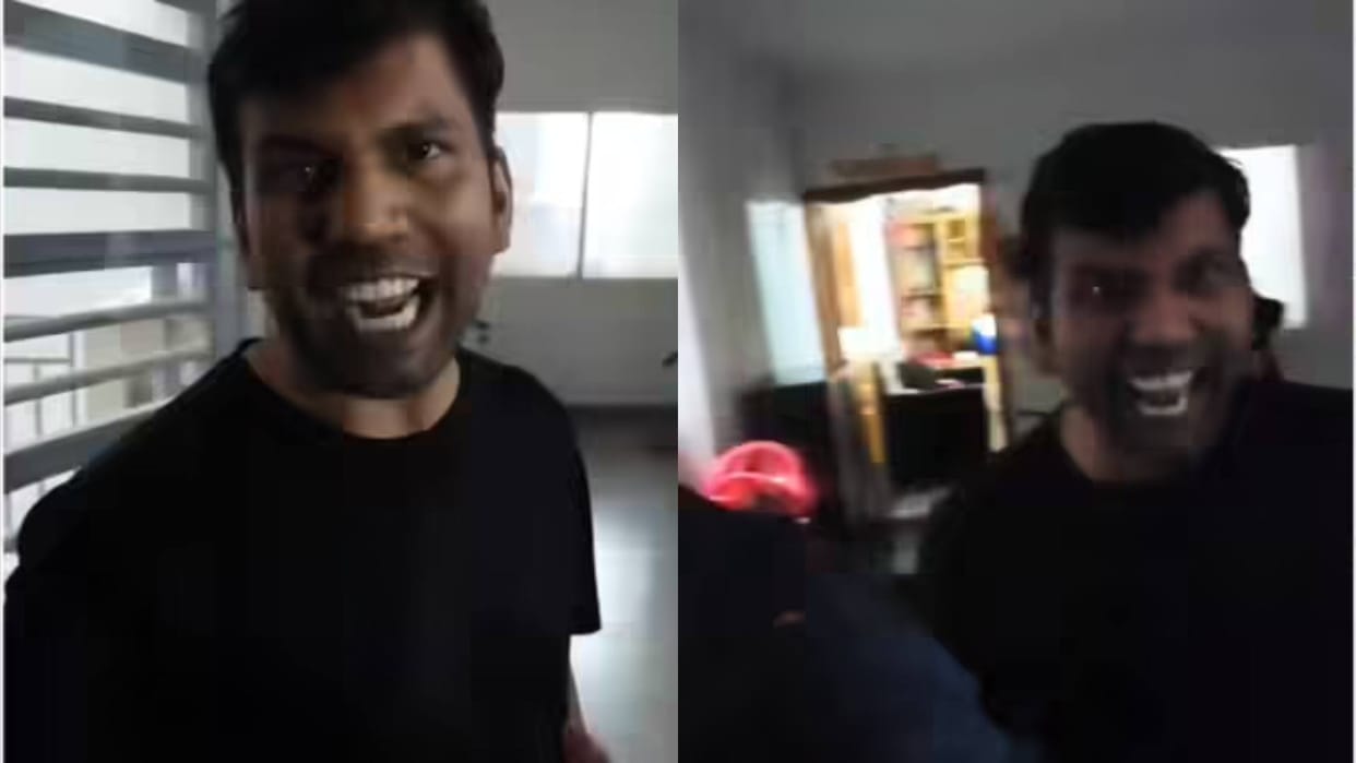 Parents clashed with each other during a fight between kids a man threatened them Video goes viral