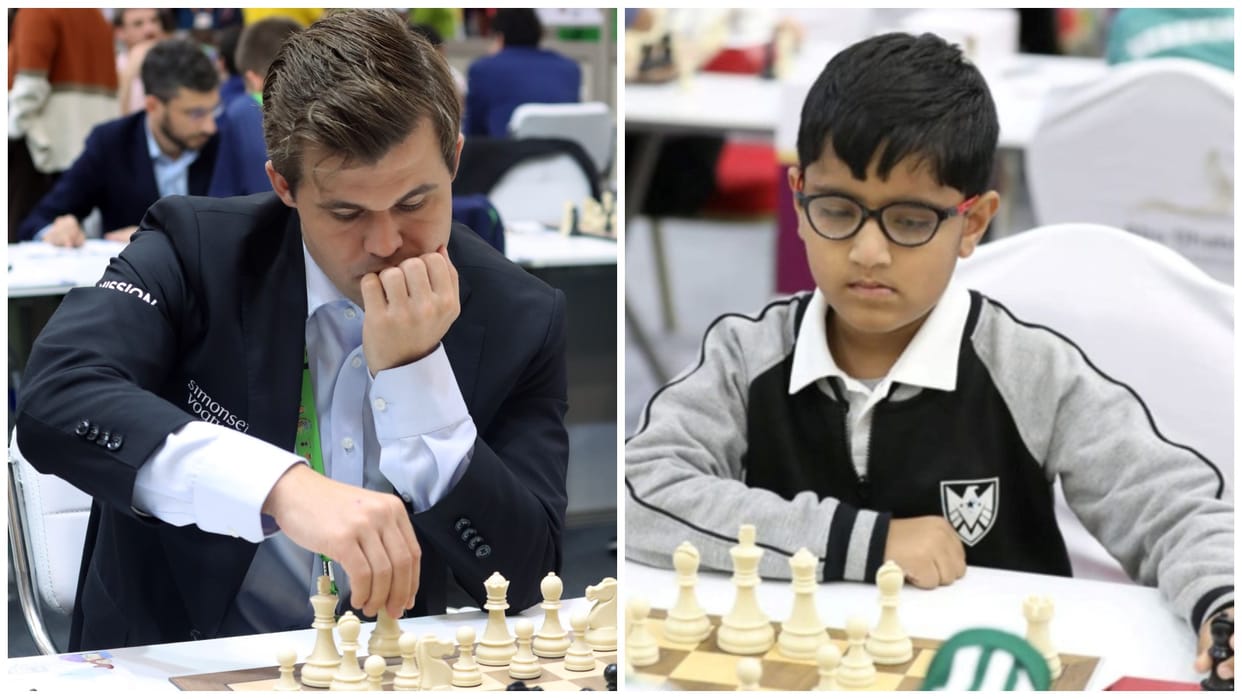 Chess: India nine-year-old player Aarit Kapil surprised world number one Magnus Carlsen, held him to draw
