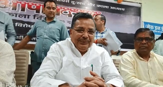 Minister Jaiveer Singh said Congress strangled democracy BJP is determined towards national resolution