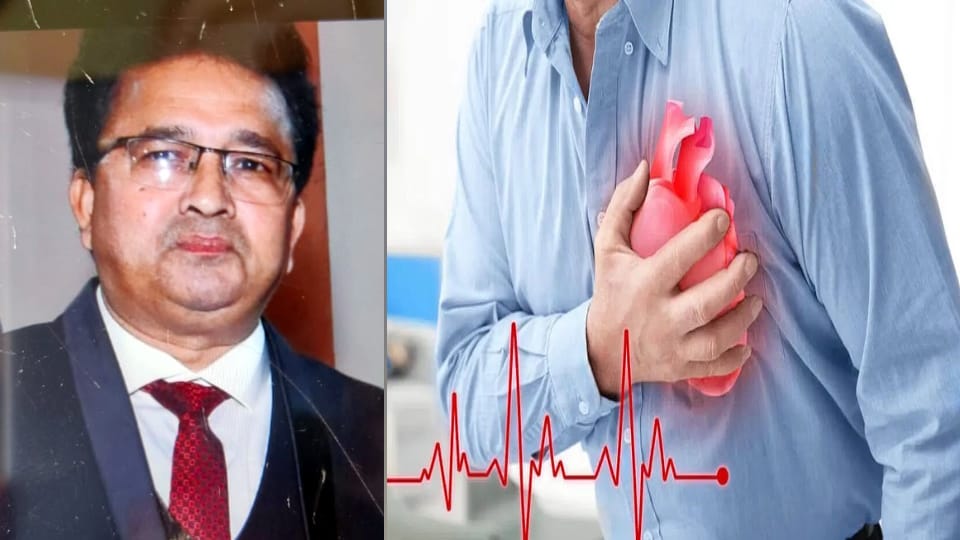 UP news Teacher dies of heart attack while exercising Manoj suddenly fell unconscious in amroha