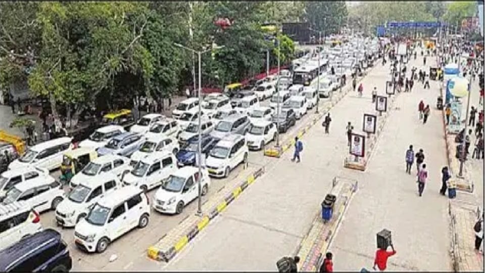 Chaos spread on the very first day of new railway parking system,