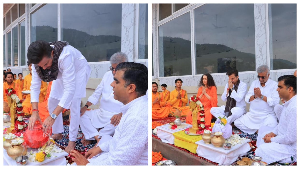anil kapoor and boney kapoor immerse nirmal kapoor ashes ganga gives final farewell