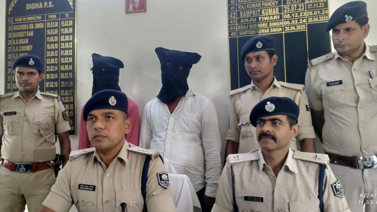 Bihar News : Police arrested criminals accused of robbery and firing patna bihar police
