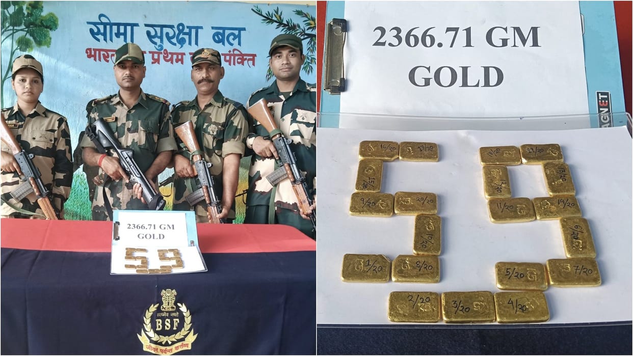BSF: 20 gold biscuits were hidden in the bicycle tyre, this is how gold worth Rs 2 crore was caught