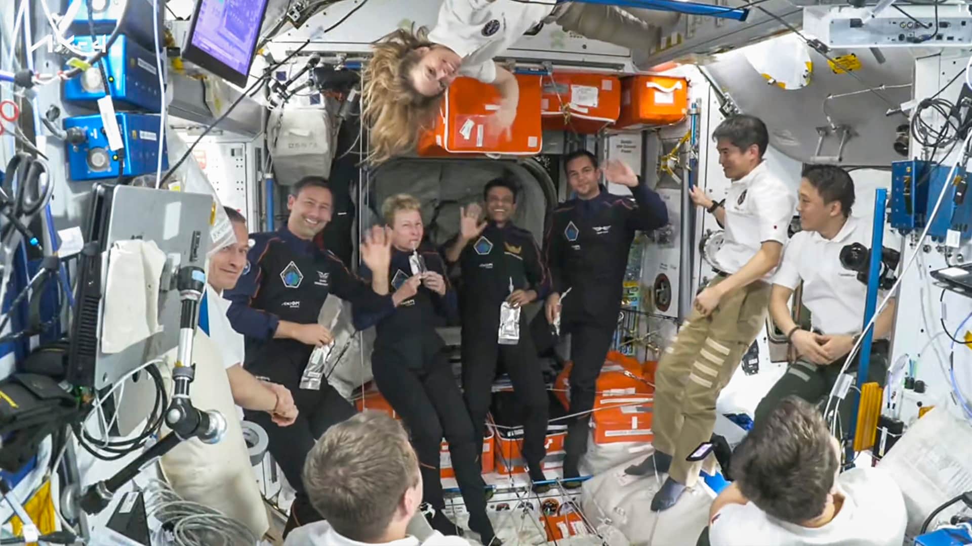 Shubhanshu Shukla Space-X Dragon spacecraft docked to International Space Station Axiom-4 mission