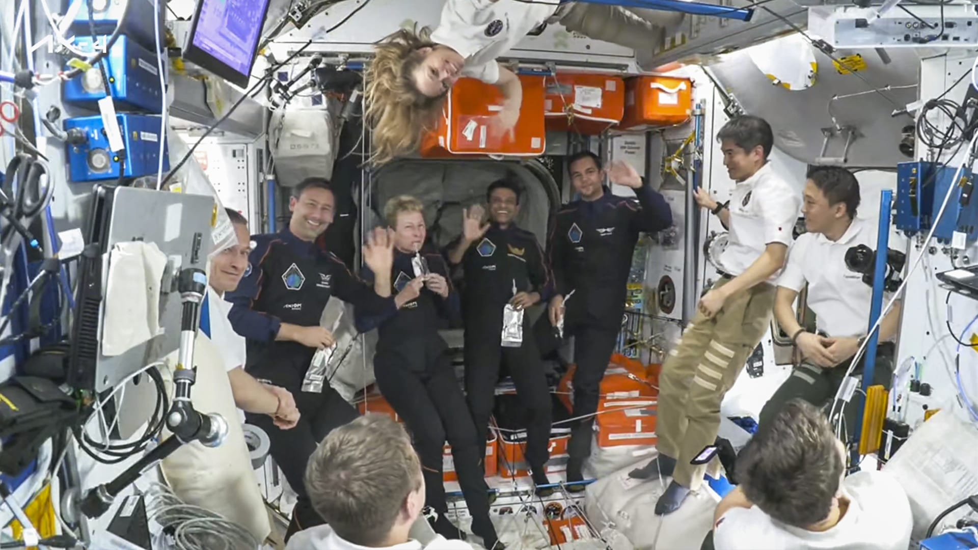 Shubhanshu Shukla Space-X Dragon spacecraft docked to International Space Station Axiom-4 mission