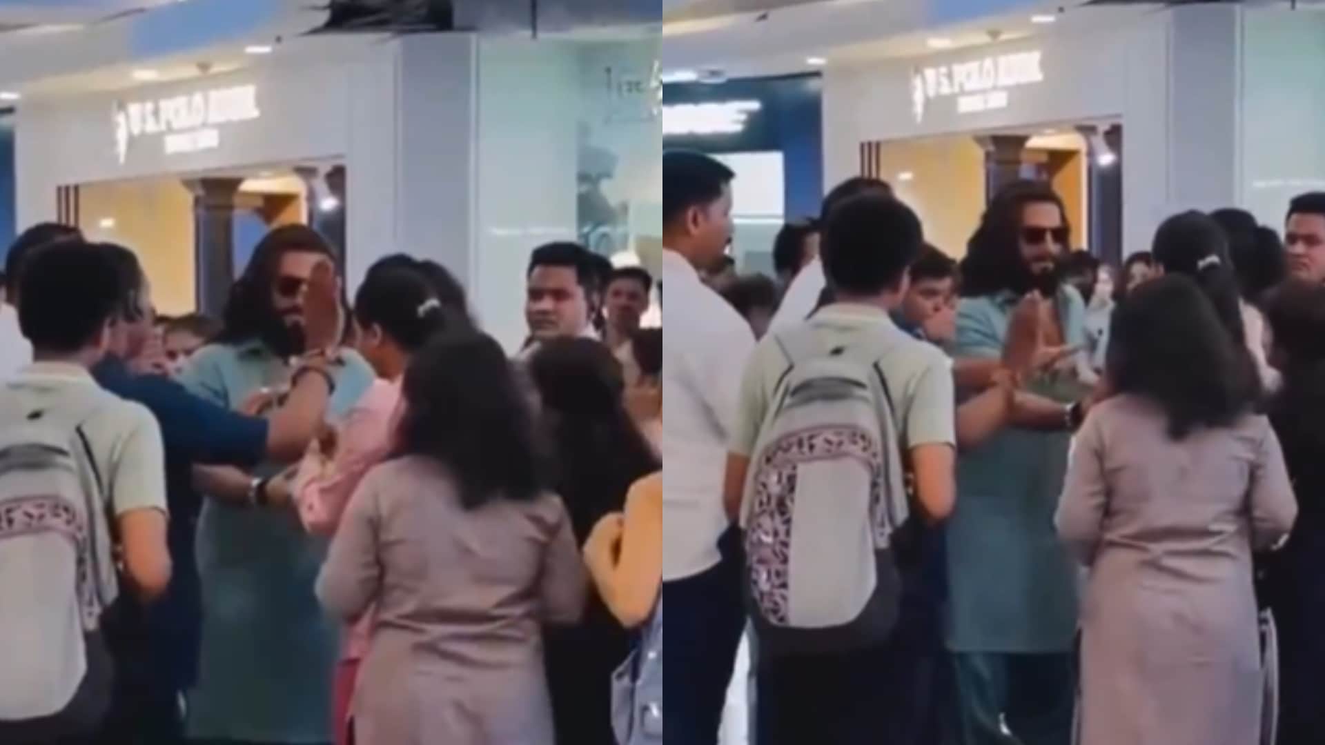 Film Dhurandhar Actor Ranveer Singh Got Stuck In The Middle Of Fans video goes viral