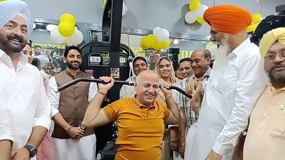 Punjab first government gym in Moga inaugurated by Manish Sisodia