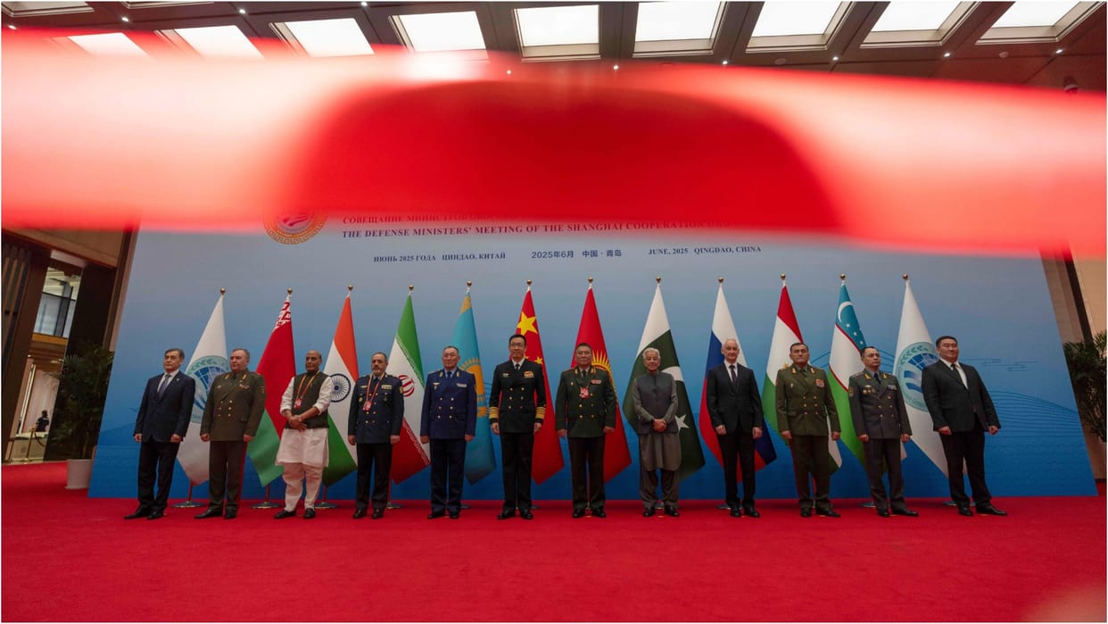 Rajnath Singh attends the SCO Shanghai Cooperation Organisation Defence Ministers meeting in Qingdao