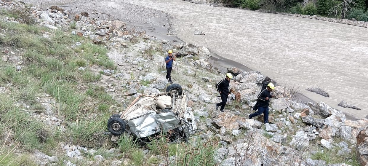 Uttarakhand Accident News Vehicle accident near Jhelum in Niti Valley Joshimath Chamoli two killed