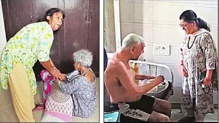 आनंद निकेतन नहीं अमानवीय आश्रम : नोएडा में तहखाने जैसे कमरे में बंद मिले बुजुर्ग, महिला के बंधे थे हाथ