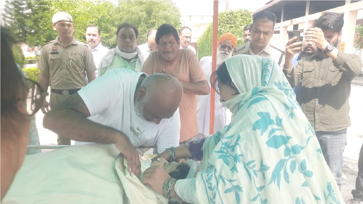 Gangster Romil's last rites were performed under police protection in Yamunanagar