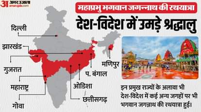 ओडिशा समेत कई राज्यों में भगवान जगन्नाथ की रथयात्रा