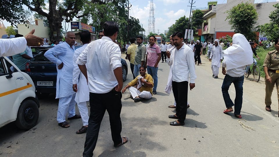 Saharanpur: Police did not allow Mahapanchayat against Gangoh MLA, expelled Komal Gurjar from BJP.