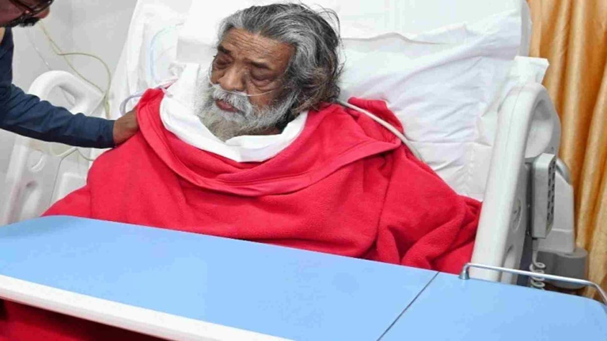 Shibu Soren Health: Former CM Shibu Soren now has brain stroke, condition critical