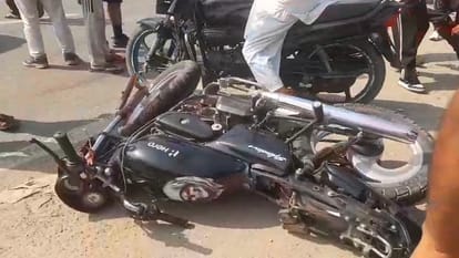 Muzaffarnagar: Kanwariyas tripling on a high speed bike, husband dies due to collision