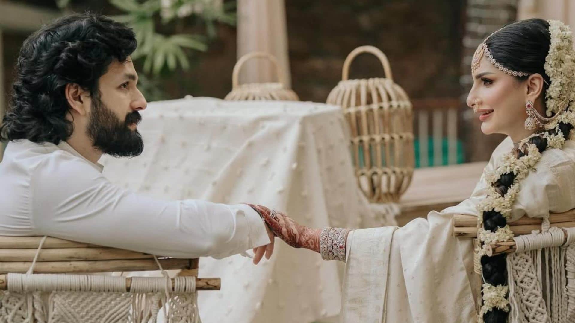 Akhil Akkineni Shares wedding photos with zainab ravdjee