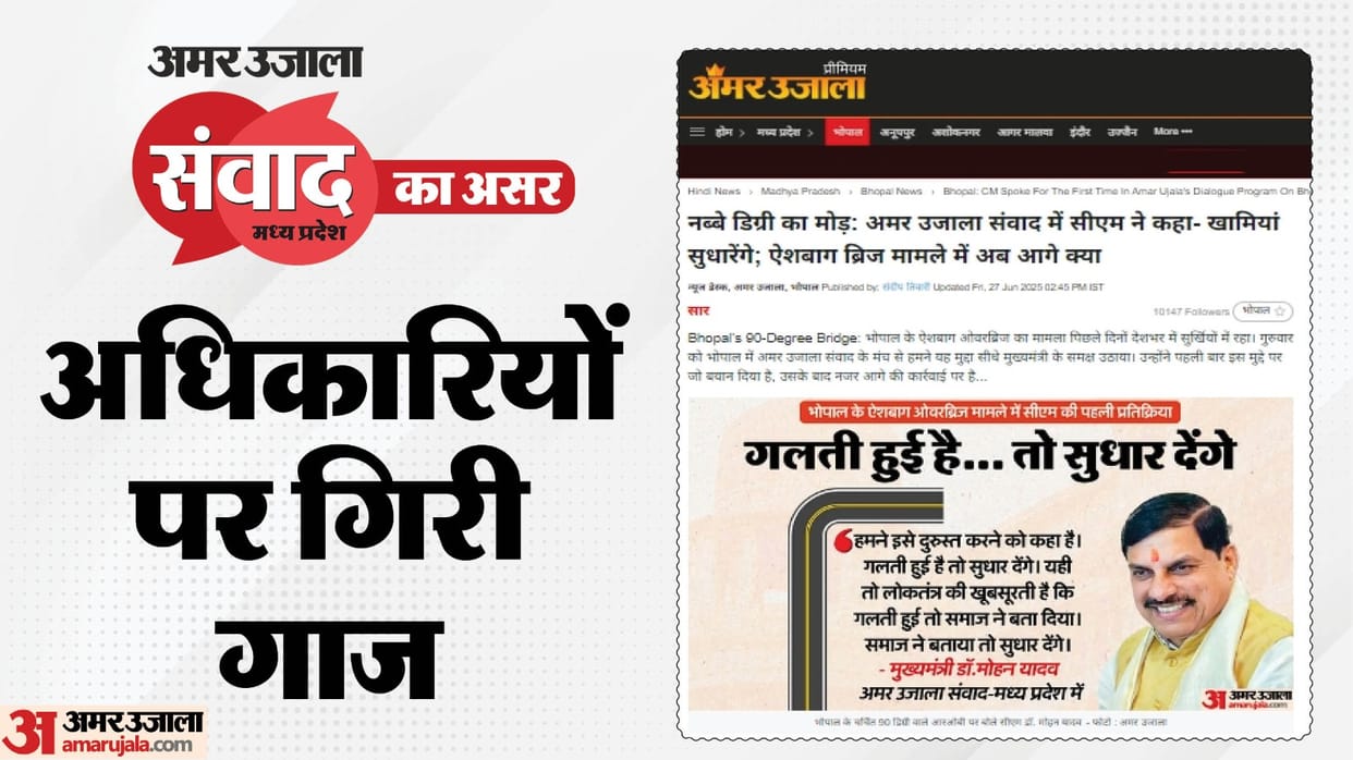 MP News: Major negligence in the construction of Aishbagh ROB, action taken against 8 engineers- 7 suspended,