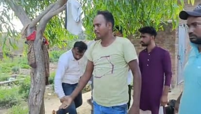 Kanpur MD Dr Rajshekhar inspected public water tanks villagers said water has not come in the tap till date