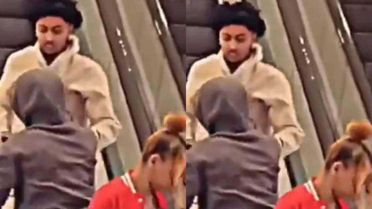 Teasing a girl turned costly boyfriend dragged her by the collar then the boy saved himself Video goes Viral
